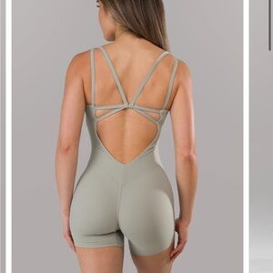 Alphalete romper in blue